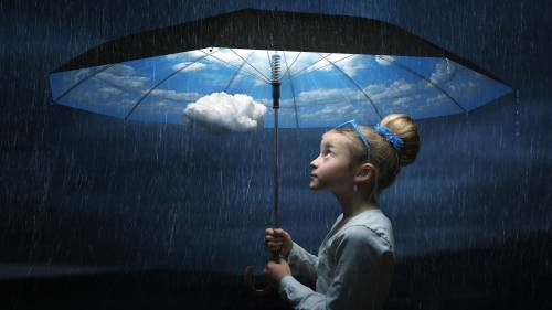Chuva Sobre O Guarda Chuva