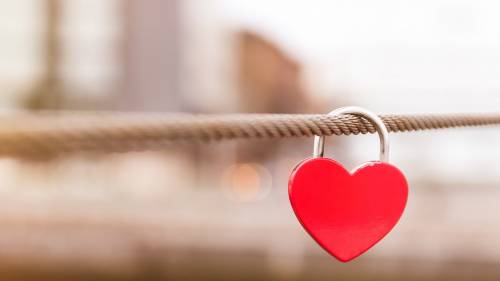 Cadeado Coração Corda